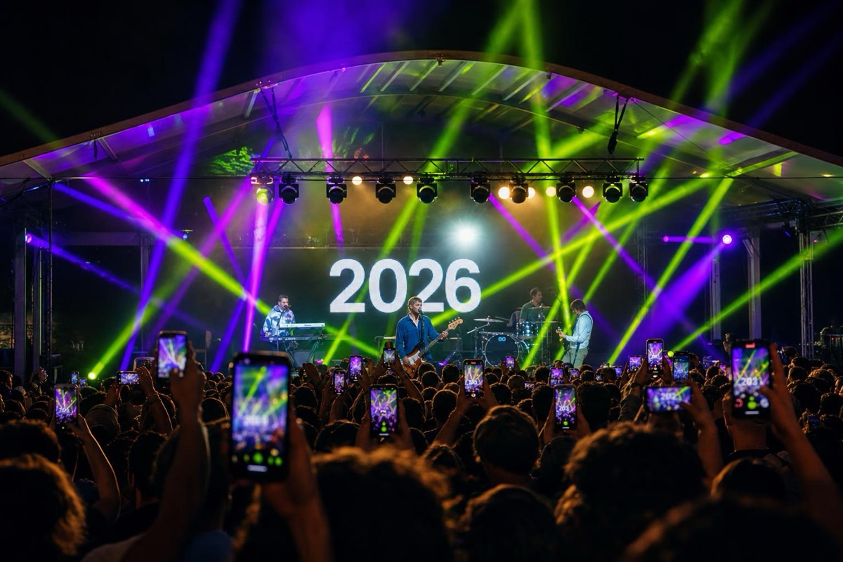 Vertical social video clips cut from corporate event footage on an editing screen