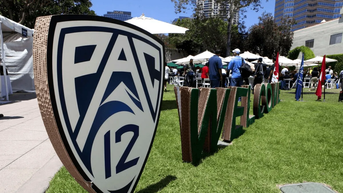 PAC-12 event stage and AV
